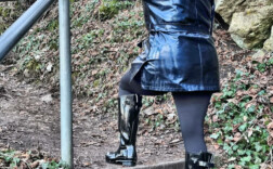 Gummistiefel Schwarz Glossy Hunter
