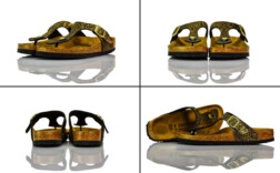Birkenstock Gizeh Shiny Python Black