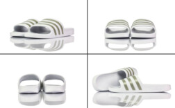 Badeschuhe Adidas Adiletten Weiß Gold