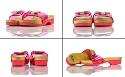 Pantoletten Plateau Rosa Holz Pvc Scholl