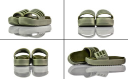 Badeschuhe Plateau Adidas Adiletten Oliv