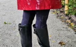 Gummistiefel Schwarz Glossy Hunter