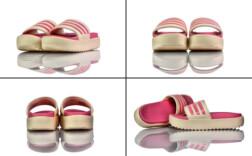 Badeschuhe Plateau Adidas Adiletten Rosa