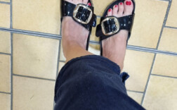 Birkenstock Madrid Big Buckle Schwarz Lack