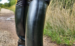 Gummistiefel Reitstiefel Schwarz