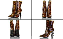 Stiefel Kurz Leo Pvc Dollarabsatz