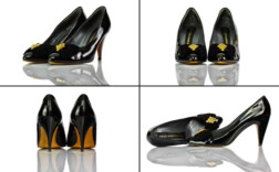 Pumps Schwarz Lack Schleife Peter Kaiser