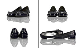 alt="Ballerinas Schwarz Lack Leder Gabor"