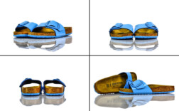 Birkenstock Madrid Big Buckle Patent Sky Blue