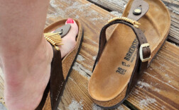 Birkenstock Gizeh Graceful Toffee Fringe
