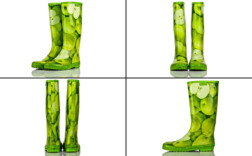 Gummistiefel Äpfel Aigle