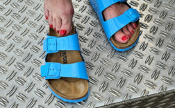 Birkenstock Arizona Sky Blue Lack