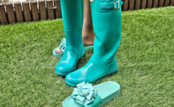 Badeschuhe Mint Lack Schleife