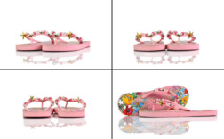 Zehentrenner Rosa Perlen Scandi