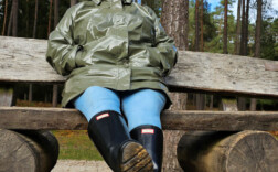 Gummistiefel Schwarz Glossy Hunter