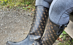 Gummistiefel Schwarz Lack Guess
