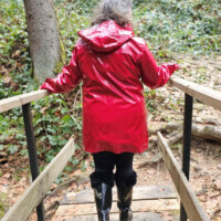 Gummistiefel Keilabsatz Schwarz Wandelei