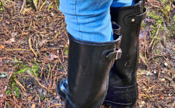 Gummistiefel Schwarz Glossy Hunter