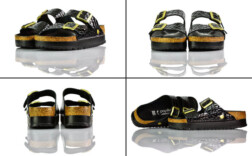 Papillio Arizona Plateau Croc Embossed Schwarz Lack