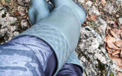 Gummistiefel Grau Lack