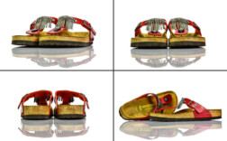 Birkenstock Gizeh Fringe Rot