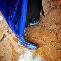 Gummistiefel Bunt Punkte