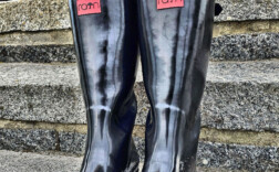 Gummistiefel Schwarz Glossy Rain