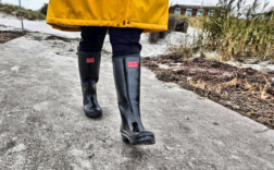 Gummistiefel Schwarz Glossy Rain