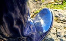 Gummistiefel Blau Glossy Schleife Joules