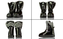 Stiefel Kurz Winter Lack