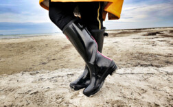Gummistiefel Schwarz Glossy Rain